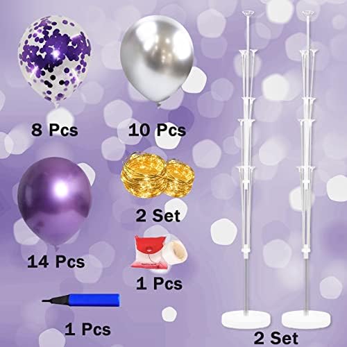 Cicicooie Balloon Stands Floor Column Kit 2 Centerpiece Party Decorations - Image 2