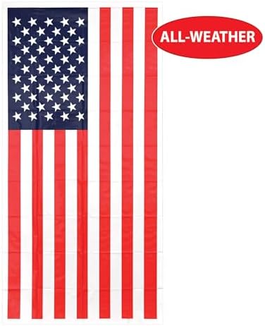 Beistle American Flag Door Cover, 30 by 5-Feet,Red/White/Blue - Image 3