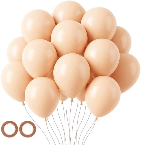 Voircoloria 105pcs Blush Party Latex Balloons, 12inch by Voircoloria