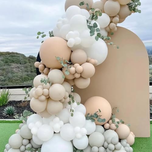 Voircoloria 90pcs Pastel Orange Balloons Garland Arch Kit, 18 12 10 5 Inch - Image 5