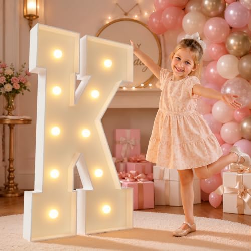imprsv 4FT Marquee Letters Large Light Up Letters K for Party Decor by Letsmakeitimpressive