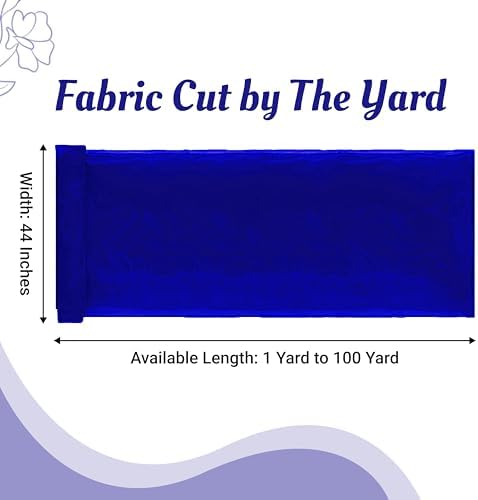 20 Yard Organza Fabric 44" Wide for Wedding Event Décor - Royal Blue - Image 2
