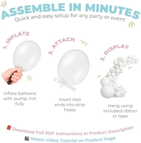 Vellax 78-Pc Mermaid Balloon Garland Arch Kit, Under the Sea Theme - Image 3