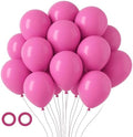Voircoloria 105pcs Retro Hot Pink Party Latex Balloons, 12inch by Voircoloria