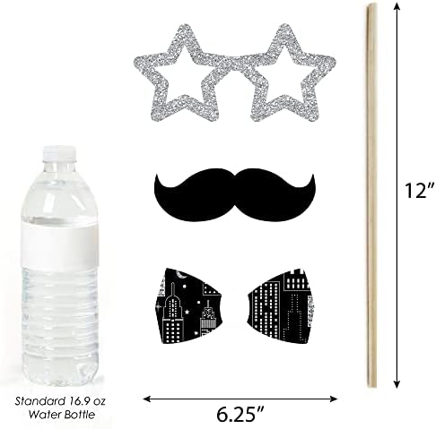Nighttime City Skyline - New York Photo Booth Prop Kit, DIY Props - 20pc - Image 6
