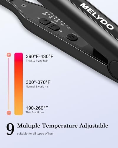 Pencil Flat Iron, 3/10" Small Flat Irons for Short Hair, Mini Hair Straightener with Adjustable Temperature for Edges Pixie Cut and Bangs, Tiny Hair Straightener, Auto Shut Off - Image 4