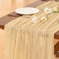 Cheesecloth Table Runner Fall Boho Wedding Birthday Party Home Decor by Socomi