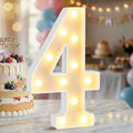 12.6 Inch Marquee Light Up Numbers 4 for Party Decorations by NANXU