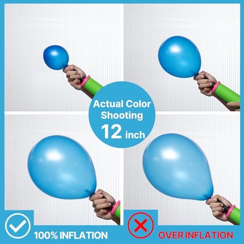 PartyWoo Pearl Blue Balloons 50pcs Sky Blue Latex Helium Balloons 12 Inch - Image 3