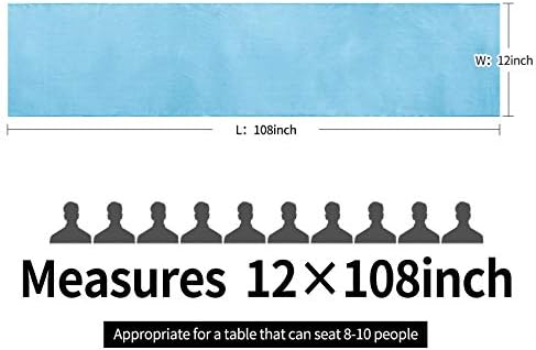 5-Pack Satin Table Runner Blue 12 x 108 inches Long, Table Runners for Wedding, Birthday Parties, Banquets Decorations（5 Pack, 12x108 Inch, Blue） - Image 4