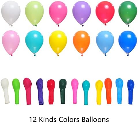 400 Pack Rainbow Balloons - 5 Inch Assorted Colors Mini Latex Helium Balloons Bulk (12 Kinds) - Image 3