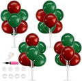 TONIFUL 4 Set Dark Red Green Balloon Stand Balloon Centerpiece for Table by TONIFUL