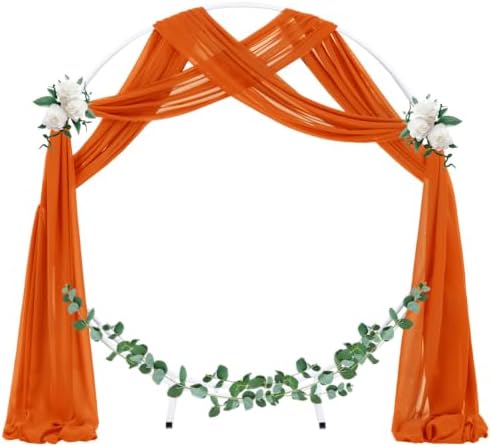 Wedding Arch Draping Fabric Sheer Chiffon Curtain Drape Wedding Party Decor - Image 2