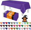 Grandipity Plastic Table Cloth Disposable 12 Pack 54” x 108” Rectangle by Grandipity