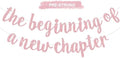 BEISHIDA Dark Pink Pre-Strung Glitter The Beginning of A New Chapter Banner by Beishida