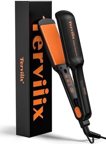 Terviiix Flat Iron Hair Straightener, 2 Inch, Faster Styling by Terviiix