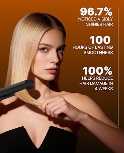 GLAMPALM GlamMuse 1" All-Ceramic Flat Iron | Korea's No.1 Hair Straightener - Image 5