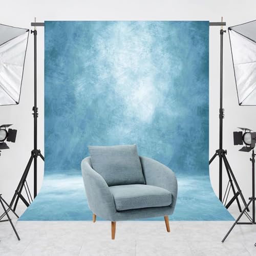 Abstract Photography Backdrop for Photoshoot 6x8ft, Light Blue,No Stand - Image 2