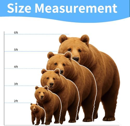 Brown Bear Life Size Cardboard Cutout Standup, 3FT 1 PC - Image 2