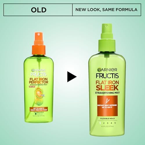 Garnier Fructis Style Flat Iron Perfector Straightening Mist for Heat Protection, Argan Oil, 6.0 Fl Oz, 3 Count (Packaging May Vary) - Image 2