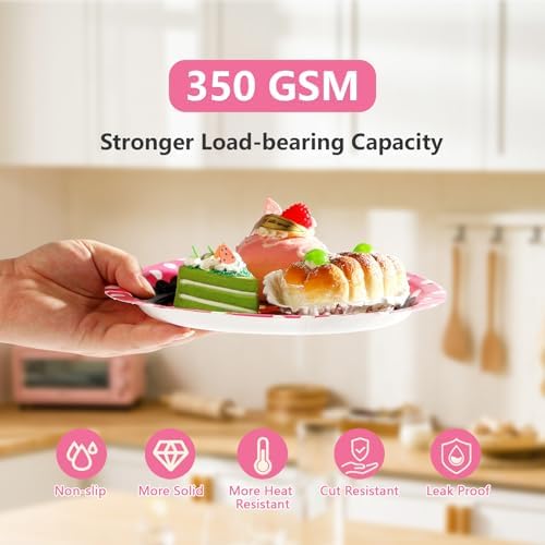 96Pcs Pink Mouse Party Supplies for Kids Sweet Girls Birthday, Serves 24 - Image 4