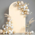 7.2 ft Arch Backdrop Cover Champagne - Double-Sided Spandex Arch Covers Stretchy Backdrop for Balloon Arches Birthday Party Baby Shower Banquet Wedding Photo Background by Unknown