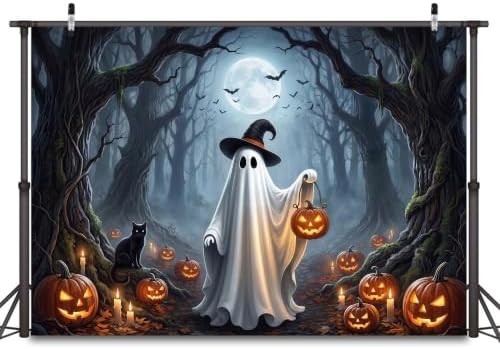15x10ft Halloween Ghost Forest Backdrop Photo Background Party Decoration - Image 3