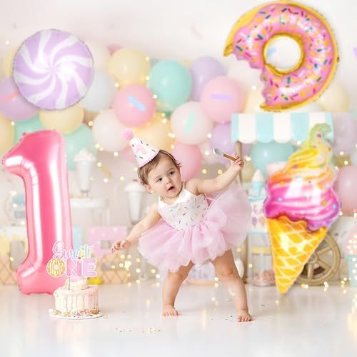 Kriyokiaa Sweet One 1st Birthday Decorations for Girl, 150 Pcs Kit - Image 5