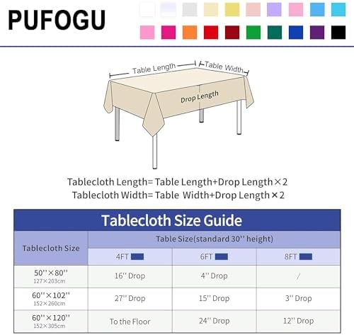Pufogu 60"x120" Rose Gold Sequin Tablecloth Rectangular Glitter Rose Gold Table Cloths for Birthday Wedding Bridal Baby Shower Party Decorations - Image 4