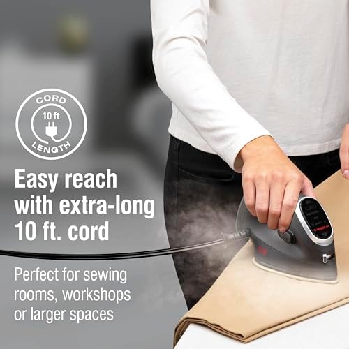 CHI Mini Steam Iron for Clothes, 1000 Watts, XL 10" Cord - Image 5