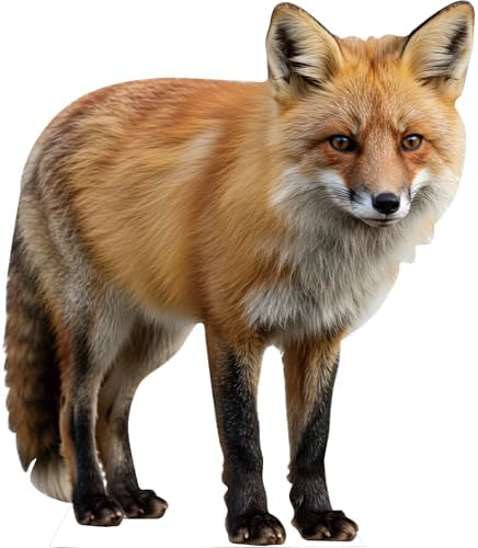 Fox 5FT Life Size Cardboard Cutout, Animal Standup, 1 PC by Unknown