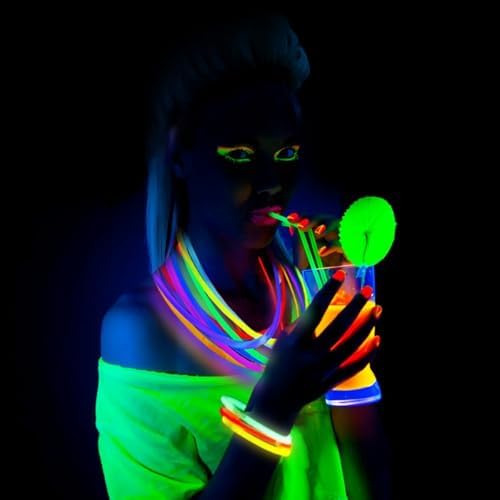 410 Pcs Glow Sticks Bulk, Glow in The Dark Party Supplies, 12 Hours Glow Party Pack 8 inch, Mardi Gras, Party Favors - Image 3