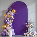 7.2 ft Arch Backdrop Cover Purple - Double-Sided Spandex Arch Covers Stretchy Backdrop for Balloon Arches Birthday Party Baby Shower Banquet Wedding Photo Background by Unknown