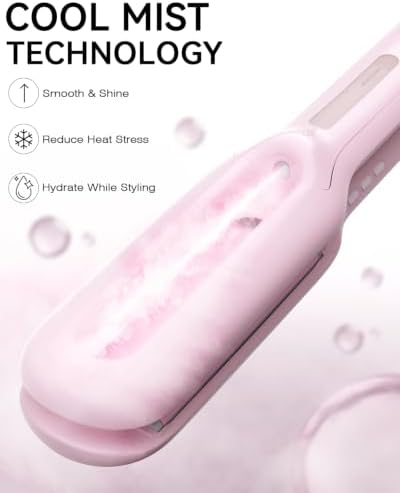 Steam Hair Straightener, Cool Mist for Less Heat Damage & Add Shine - Image 3