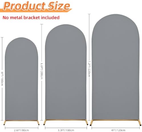 5FT Wedding Arch Cover – Stretchy Spandex Fabric Backdrop for Arch Stand - Image 2