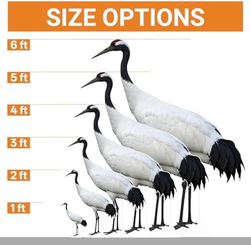 Red-Crowned Crane Life Size Cardboard Cutout, 4FT Standup, 1 PC - Image 2