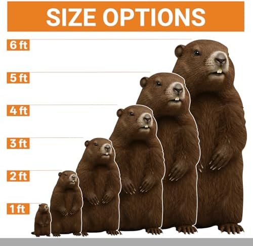 Groundhog 4FT Life Size Cardboard Cutout, 1 PC - Image 2
