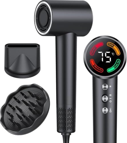 FAMOO High-Speed Hair Dryer with Diffuser and Concentrator Nozzle by FAMOO