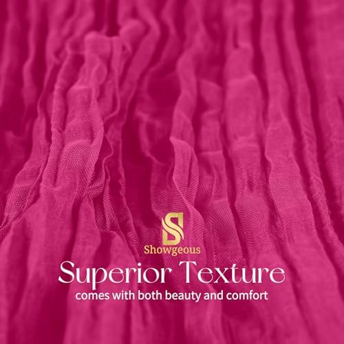 18 Pack Fuschia Cheesecloth Table Runner 17x108 Inches Boho Home Decor - Image 4