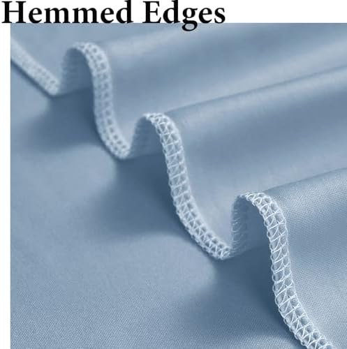 10ftx10ft Wrinkle Free Dusty Blue Backdrop Curtains for Parties, Silky Polyester Photo Backdrop Drapes 2 Panels 5x10ft Back Drop Cloth for Wedding Birthday Baby Shower Photography Background - Image 3