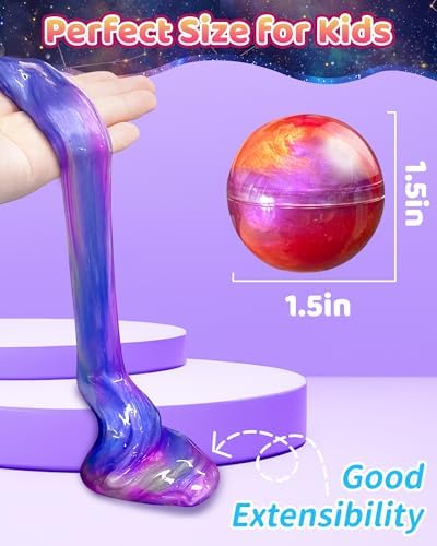 24 Pack Galaxy Slime Party Favors Classroom Prizes for Kids Teens 4-8, 8-12 - Image 6
