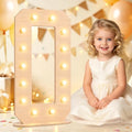Pooqla 10th Birthday Decorations, 17.3 in Tall Wooden Light Up Numbers 0 by Pooqla