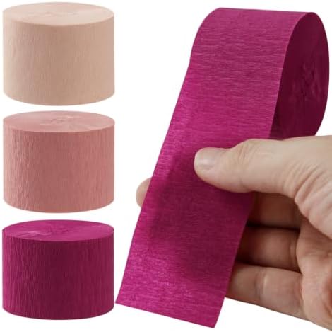 Blush-Pink Burgundy Birthday Party-Decorations Streamers - Panduola - Image 3