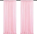 Poise3EHome 2Pcs 2Ft x 8Ft Pink Sequin Backdrop Curtains,Glitter Photography Background for Party Birthday Party Baby Shower Wedding Christmas Thanksgiving Holiday Festival Decor by Poise3EHome