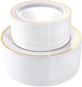 I00000 102 Pcs Gold Plastic Plates, Premium Disposable Gold Plates by I00000