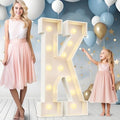 Ledido Easy-Assemble 4FT Marquee Light Up Letter, Large Lighted Letter K by Ledido