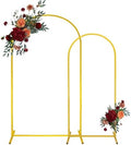 Gold Metal Arch Backdrop Stand 2 Set 7.2FT, 6.6FT Wedding Arch Stand Arched Door Frame for Birthday Party Baby Shower Ceremony Indoor Outdoor Celebration Decor (7.2FT, 6.6FT) by JALANCY