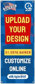EKSPRINT Custom Banner for X Stand 31.5" X 70.86", Banners and Signs Customize, Custom Retractable Banner for Business, Display, Store, Wedding, Graduation, Outdoor Indoor Events - Made in USA（Only Banner） by EKSPRINT