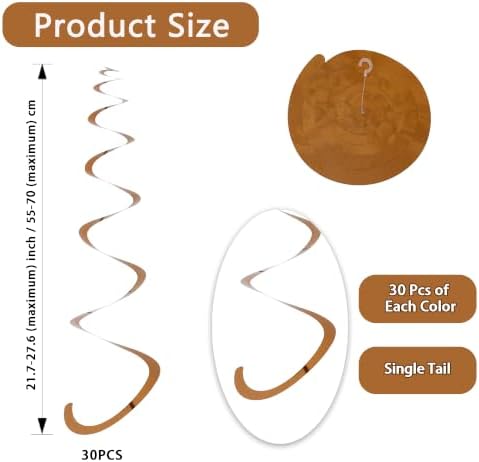 BEISHIDA 30Pcs Coffee Hanging Swirls for Birthday Baby Shower Decorations - Image 2