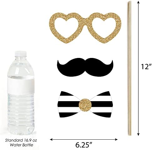 Stars Over Paris - Parisian Themed Photo Booth Prop Kit, DIY Props - 20pc - Image 5